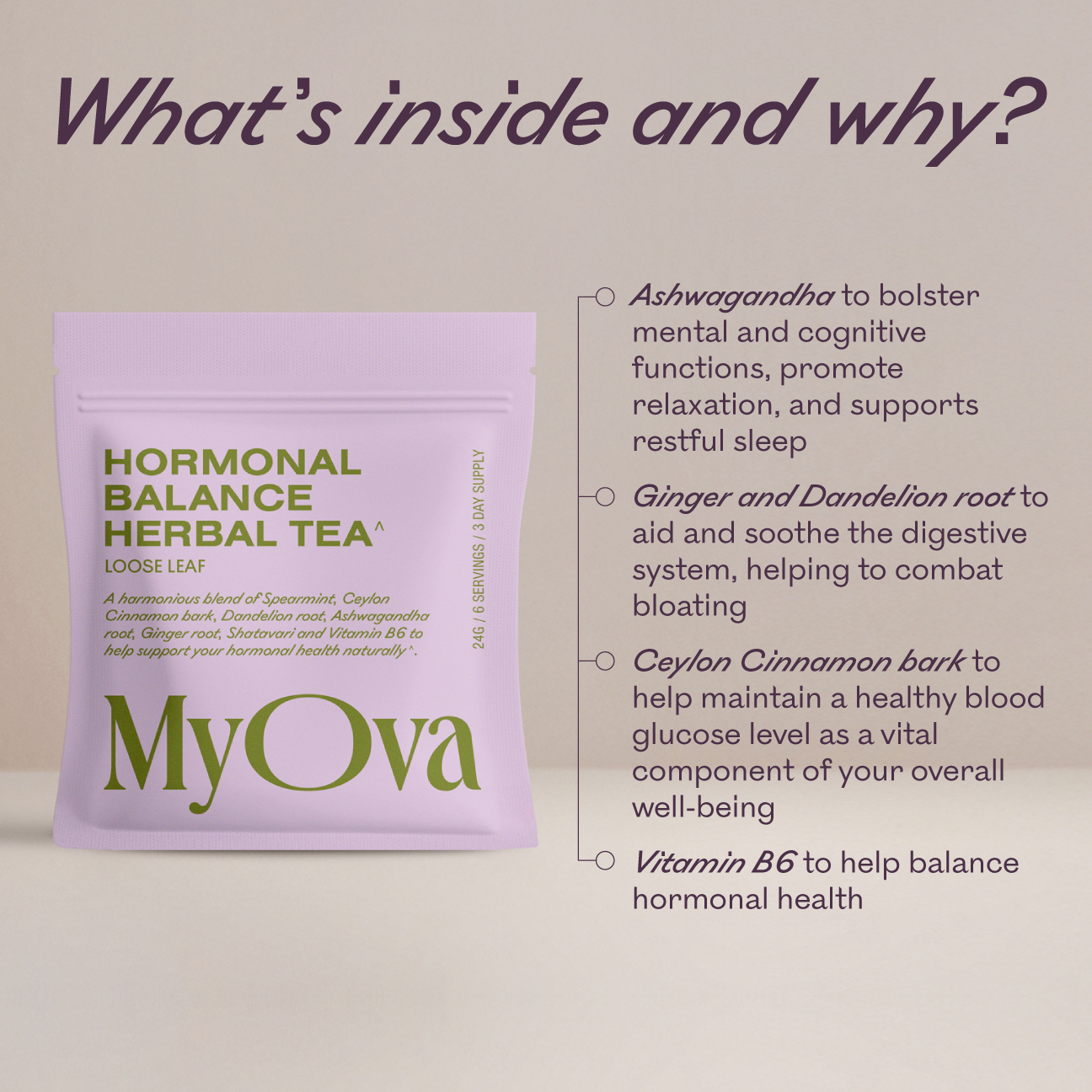 Hormonal Balance Botanical Tea Sample Size