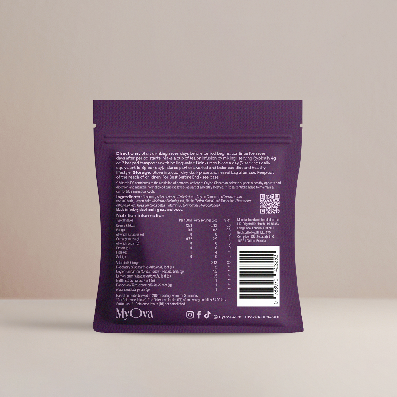 Pre + Post Menstrual Cycle Support Tea Sample Size